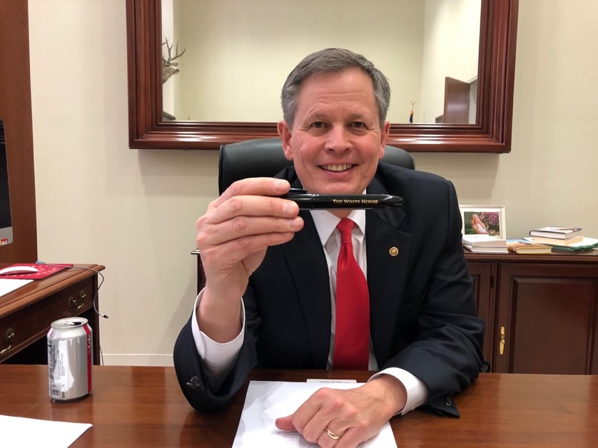 Daines Lands Package Pen